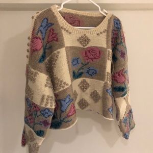 Reworked cropped vintage sweater